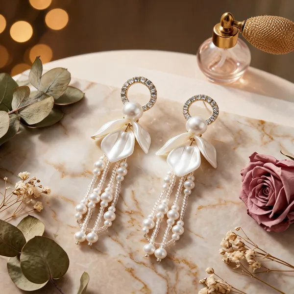 White_Brass_And_Ad_Drop_Earrings_For_Women