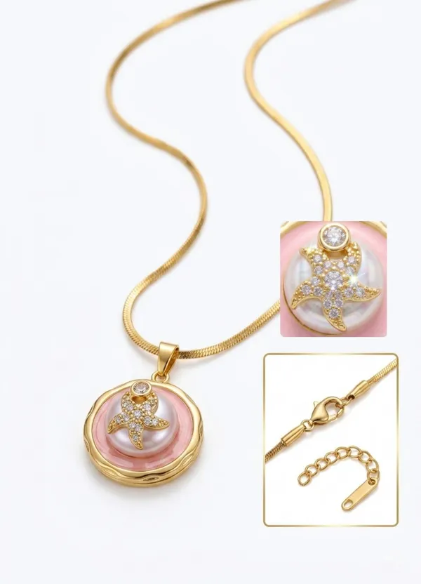 Gold_Brass_Enamel_Pendant_Necklace_For_Women