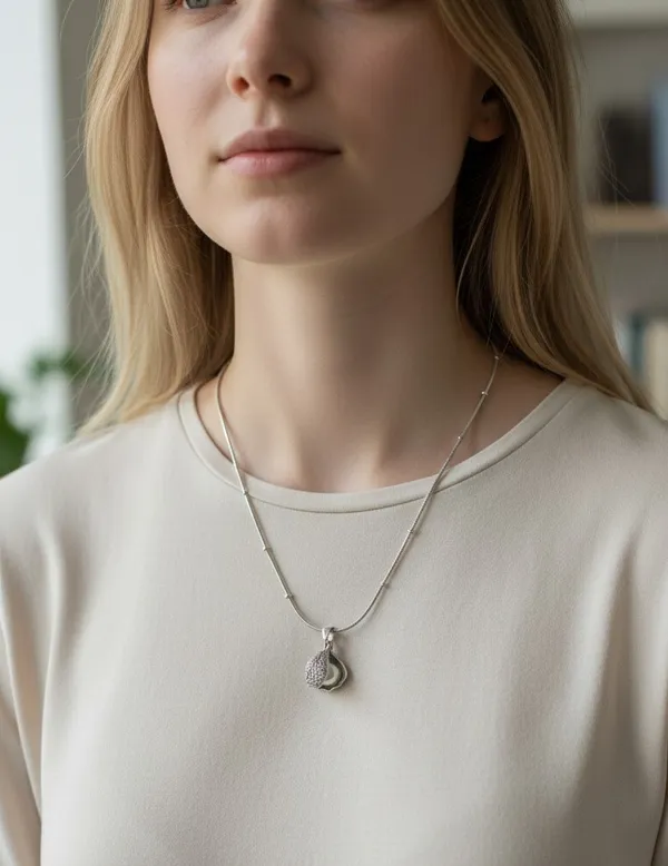 Silver_Brass_Pendant_Necklace_For_Women