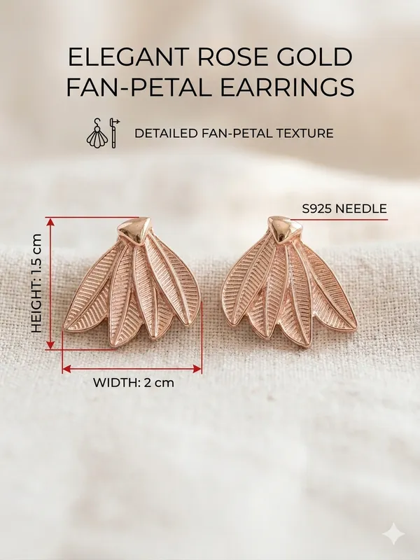Rose_Gold_Brass_Stud_Earrings_For_Women