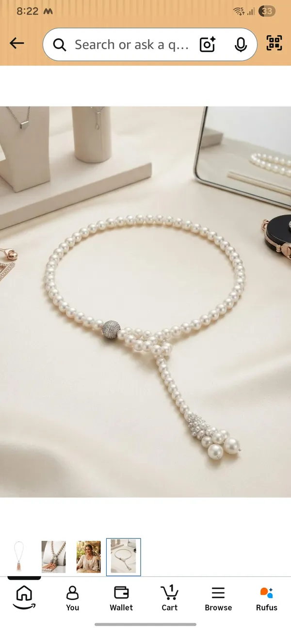 White_Pearl_Tie_Necklace_For_Women