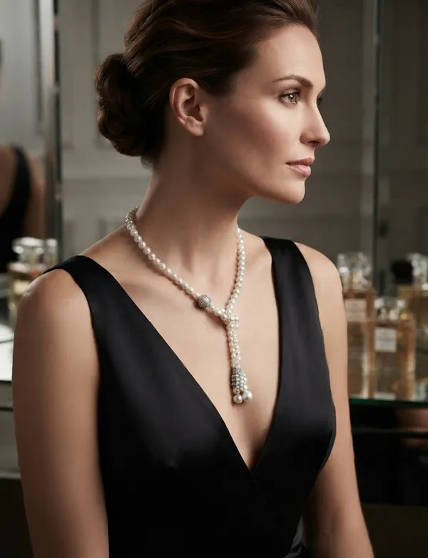 White_Pearl_Tie_Necklace_For_Women