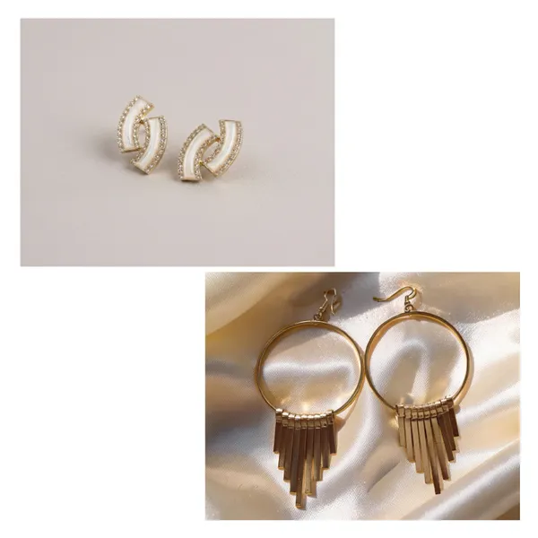 Gold_Alloy_Hoop_Earrings_With_Dangles_For_Women_Pack_Of_2