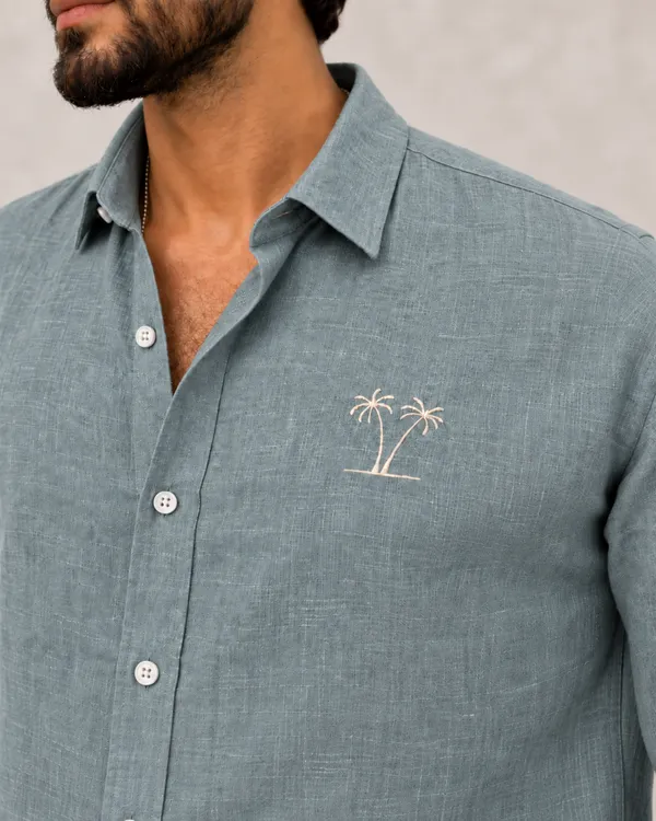 Twin_Palm_Escape_Sage_Green_Linen_Shirt