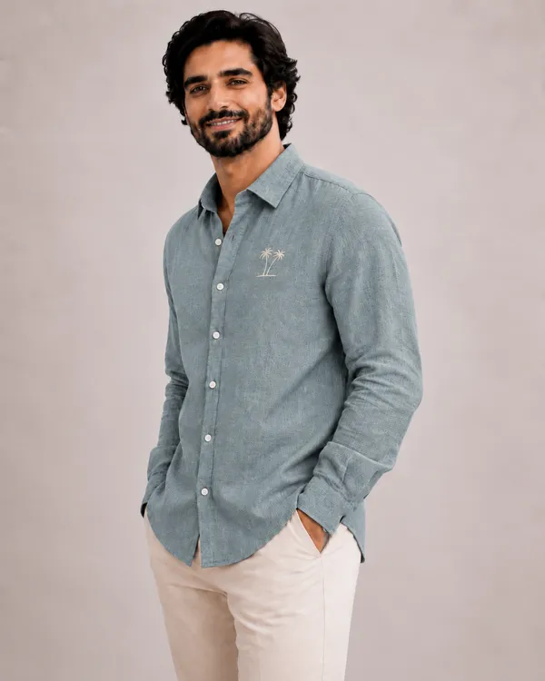 Twin_Palm_Escape_Sage_Green_Linen_Shirt