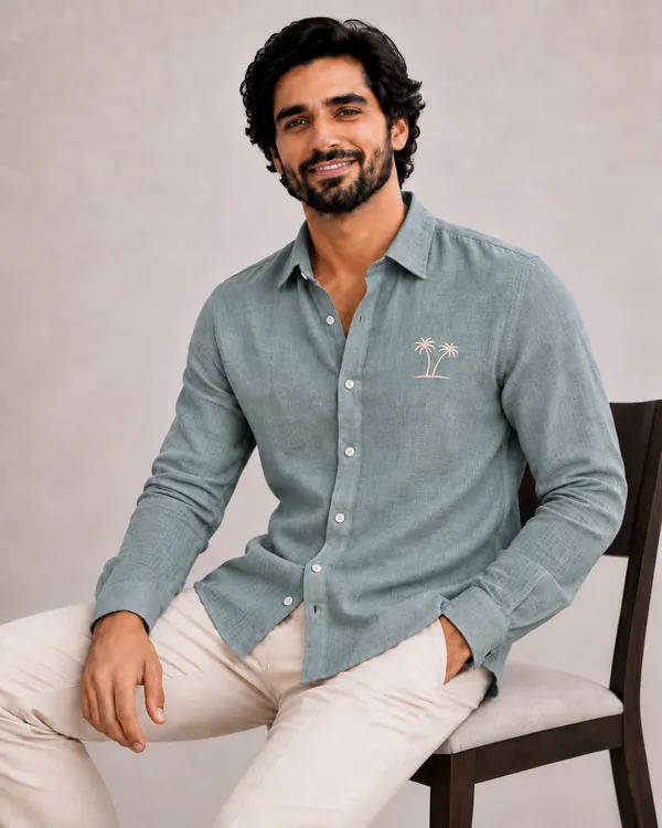Twin_Palm_Escape_Sage_Green_Linen_Shirt