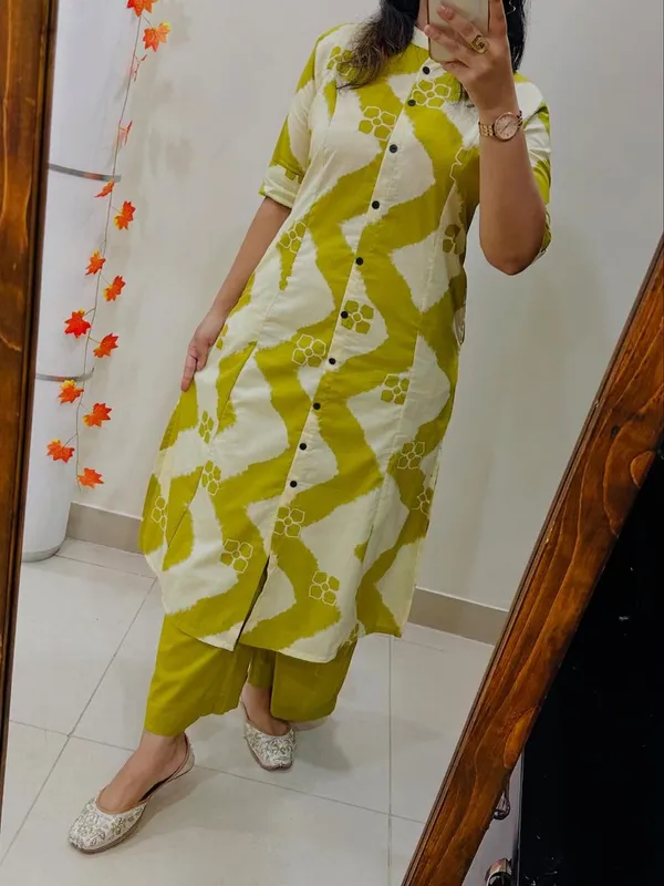 Sunlit_Chevron_Zigzag_Cotton_Kurti_Pant_Set