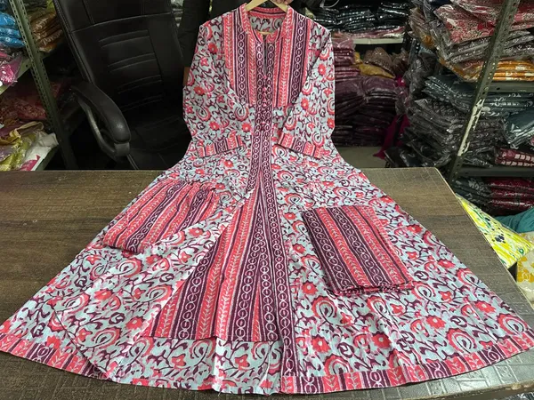 Gulnar_Block_Print_Anarkali_Set