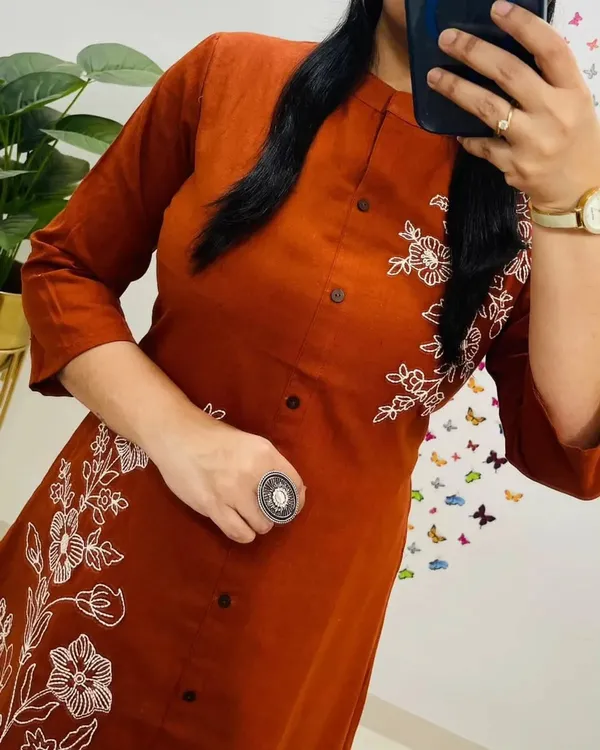 Rust_Elegance_Slub_Co_Ord