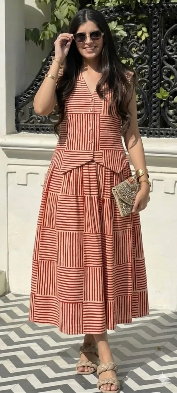 Premium_Cotton_Printed_Co_Ord_Set_For_Women_Sleeveless_Top_Flared_Maxi_Skirt