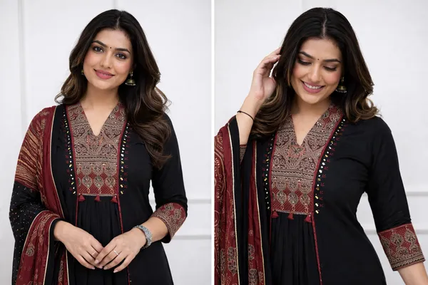 Black_Maroon_Ruhani_Ajrakh_Mirror_Work_Kurta_Set