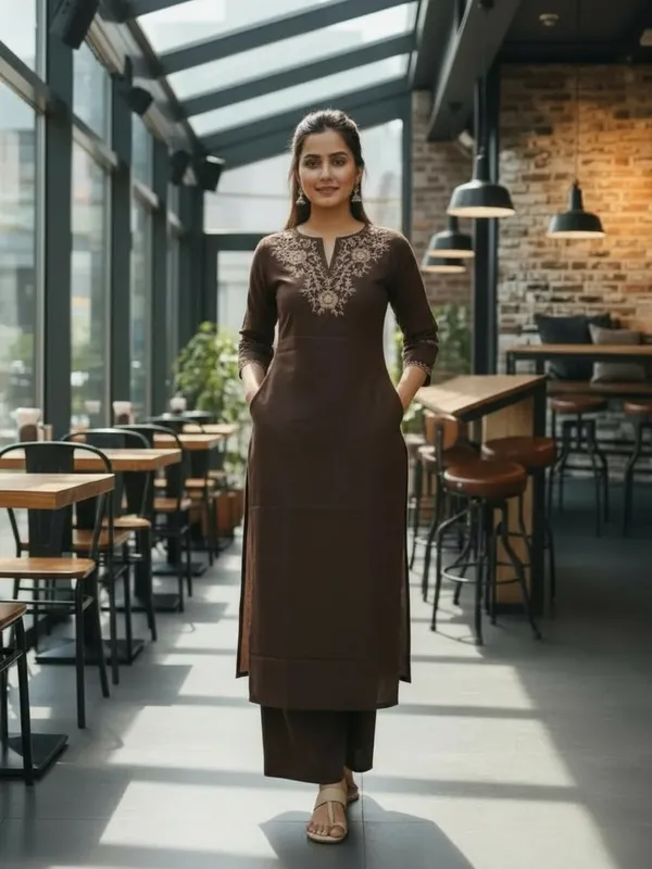 Noor_Earth_Embroidered_Cotton_Co_Ord_Set