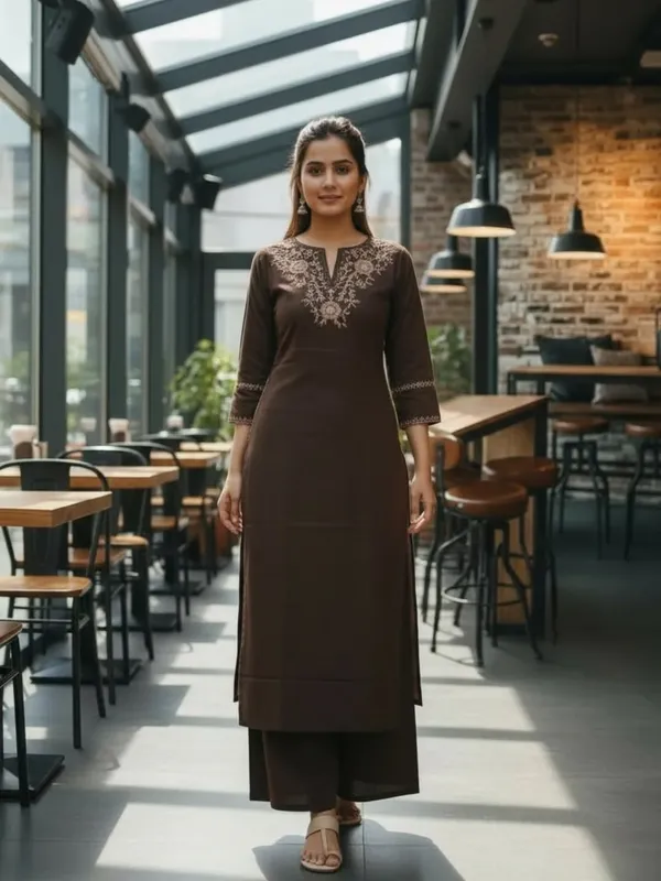 Noor_Earth_Embroidered_Cotton_Co_Ord_Set