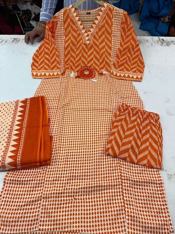 Heritage_Charm_Cotton_Kurta_Palazzo_Set_With_Designer_Dupatta