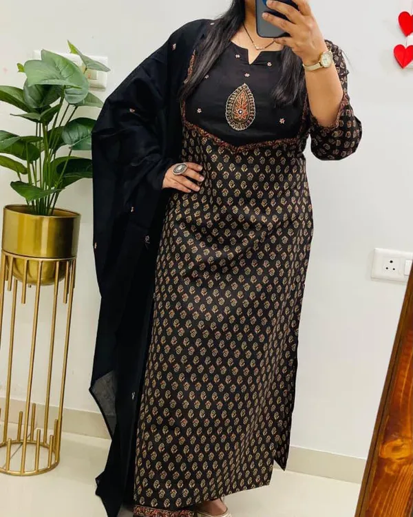 Pure_Cotton_Kurti_Pant_Dupatta_Set_For_Women_Embroidered_3_Piece_Ethnic_Suit