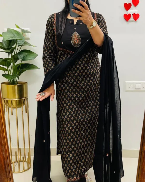 Pure_Cotton_Kurti_Pant_Dupatta_Set_For_Women_Embroidered_3_Piece_Ethnic_Suit