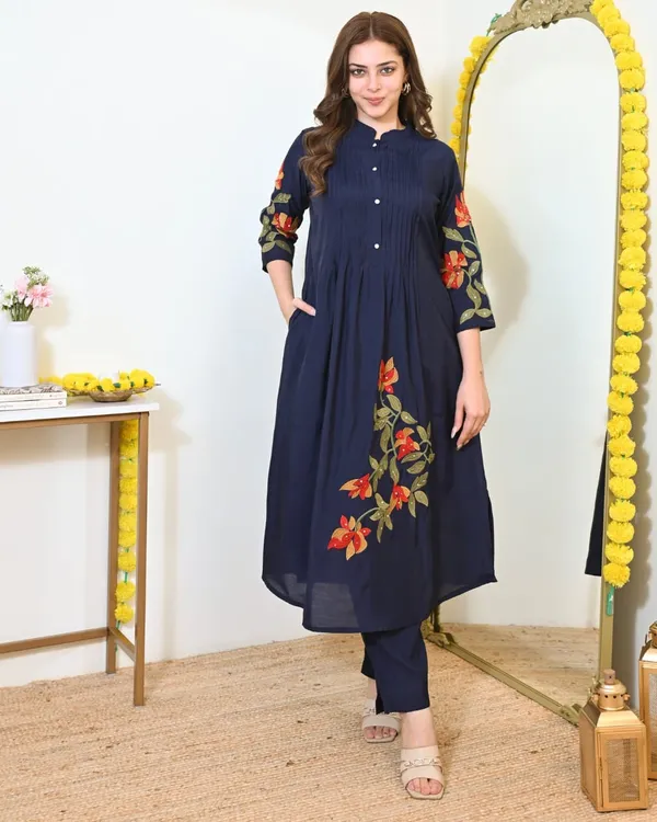 Pure_Cotton_Pintex_Embroidered_Kurti_Pant_Set