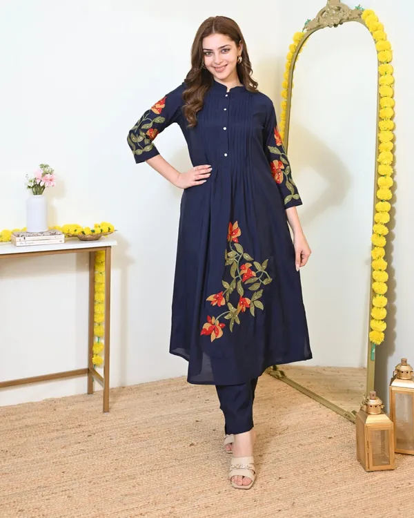 Pure_Cotton_Pintex_Embroidered_Kurti_Pant_Set