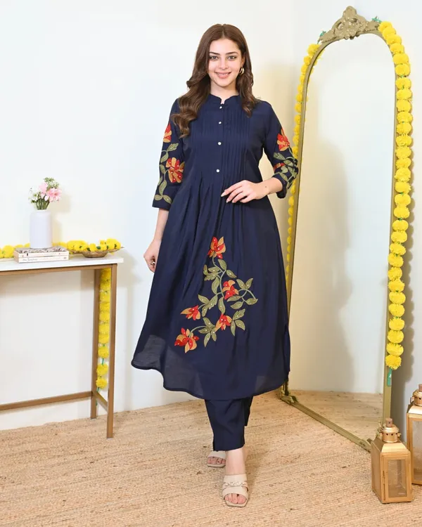 Pure_Cotton_Pintex_Embroidered_Kurti_Pant_Set