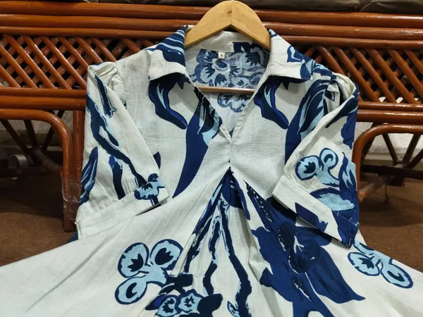 Azure_Bloom_Hand_Block_Inspired_Indo_Western_Dress