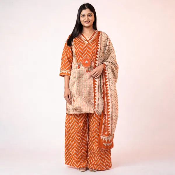Heritage_Charm_Cotton_Kurta_Palazzo_Set_With_Designer_Dupatta