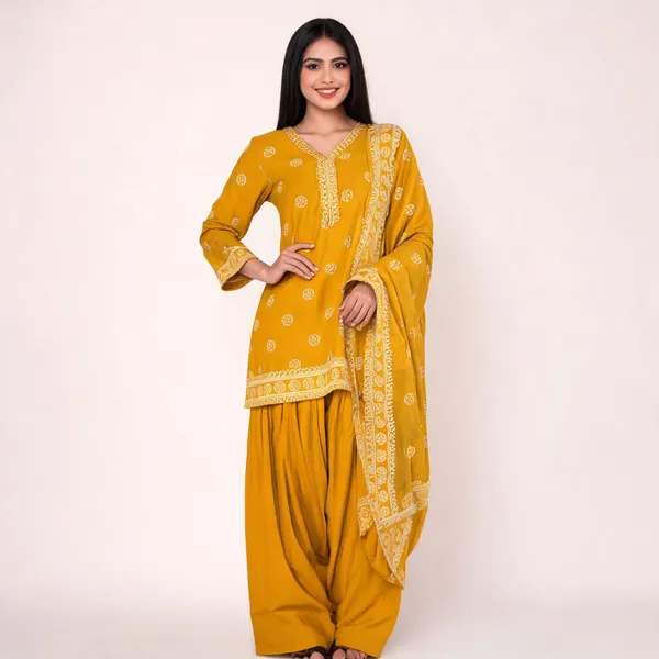 Pure_Cotton_Farsi_Suit_Set_For_Women_With_Dupatta_Handcrafted_Designer_Salwar_Suit