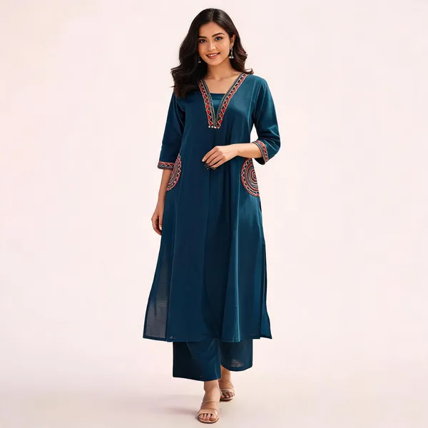 Elysian_Embroidered_Cotton_Flex_Kurti_Plazo_Set