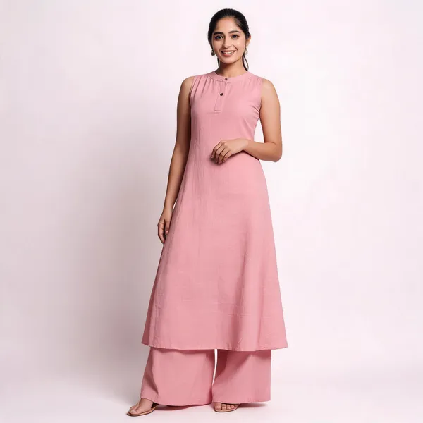 Rose_Aura_Pure_Cotton_Slub_Sleeveless_Kurta_Palazzo_Set