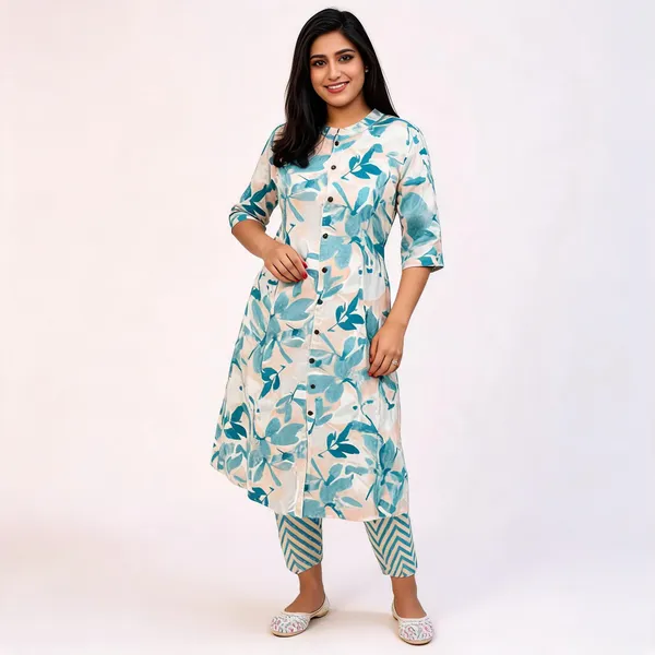 The_Aqua_Leaf_A_Line_Co_Ord