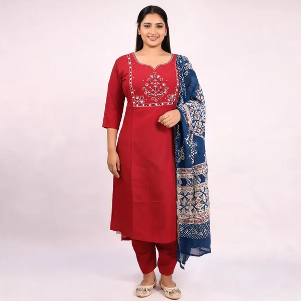 Ruby_Noor_Heavy_Cotton_Embroidered_Kurta_Set_With_Dupatta