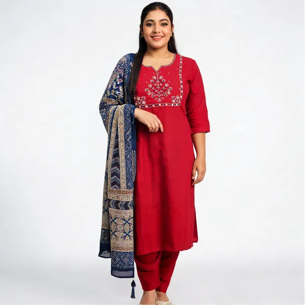 Ruby_Noor_Heavy_Cotton_Embroidered_Kurta_Set_With_Dupatta