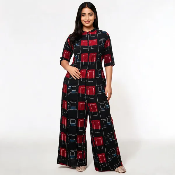 Brown_Cotton_Co_Ord_Set_For_Women_A_Line_Printed_Cotton_Top_Palazzo_Set