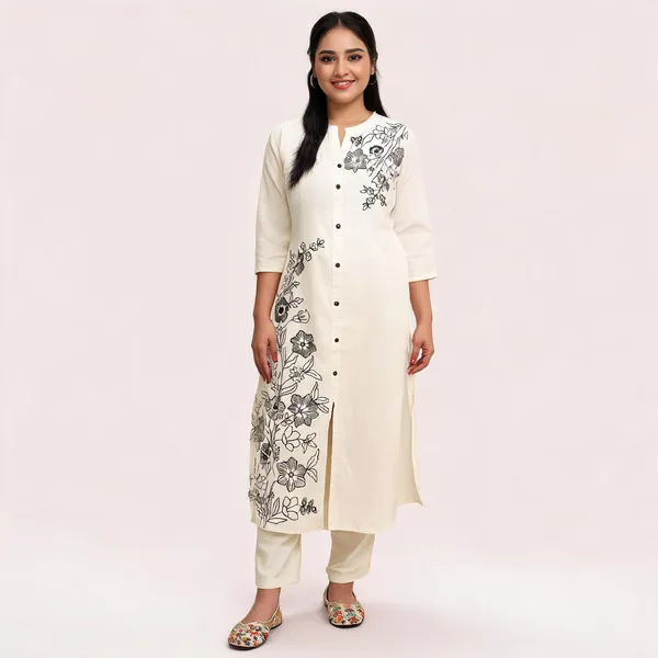 Pearl_White_Floral_Embroidered_Kurta_Set_With_Lace_Details
