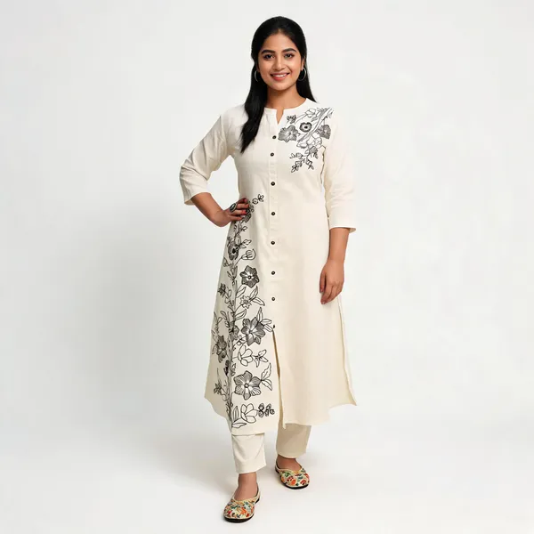 Pearl_White_Floral_Embroidered_Kurta_Set_With_Lace_Details