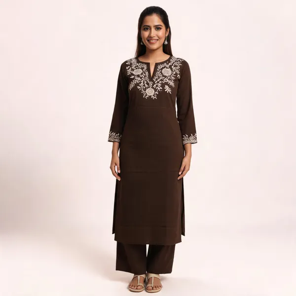 Noor_Earth_Embroidered_Cotton_Co_Ord_Set