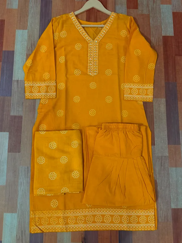 Pure_Cotton_Farsi_Suit_Set_For_Women_With_Dupatta_Handcrafted_Designer_Salwar_Suit