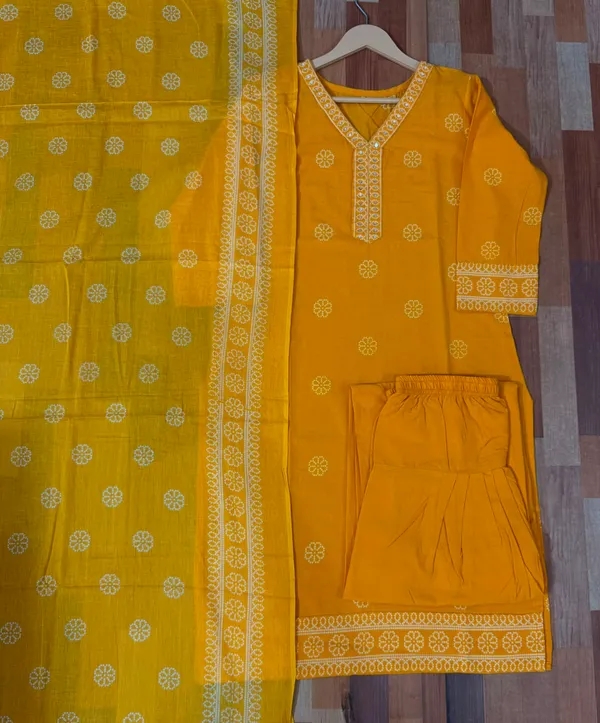 Pure_Cotton_Farsi_Suit_Set_For_Women_With_Dupatta_Handcrafted_Designer_Salwar_Suit