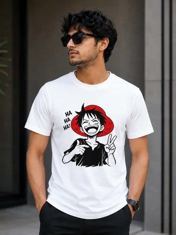 White_Graphic_Digital_Print_Regular_Fit_T-Shirt_For_Men