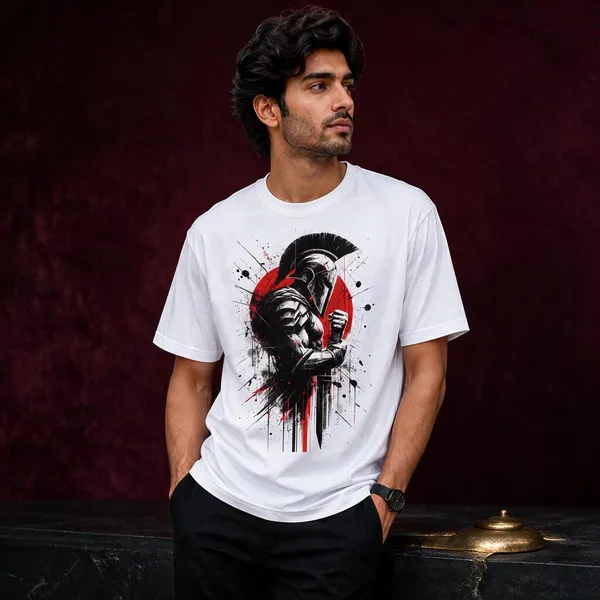 White_Graphic_Digital_Print_Regular_Fit_T-Shirt_For_Men