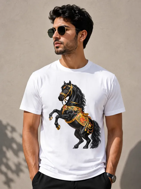 White_Graphic_Digital_Print_Regular_Fit_T-Shirt_For_Men