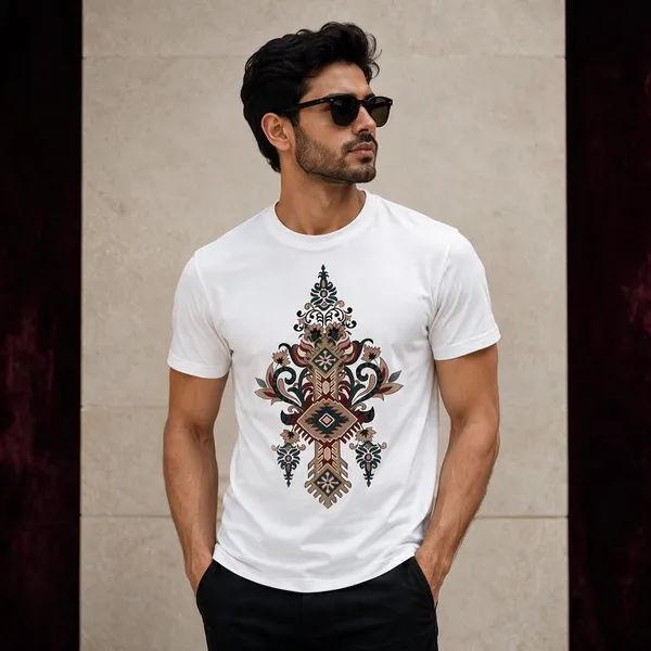 White_Regular_Fit_Printed_T-Shirt_For_Men