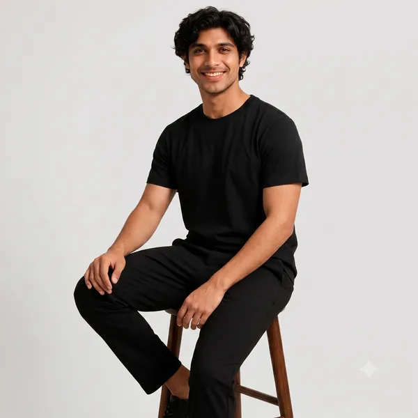 Black_Customised_Cotton_Regular_Fit_T-Shirt