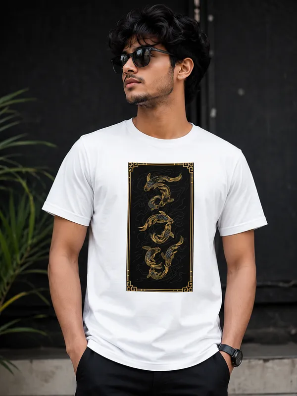 White_Dragon_Graphic_Digital_Print_T-Shirt_For_Men