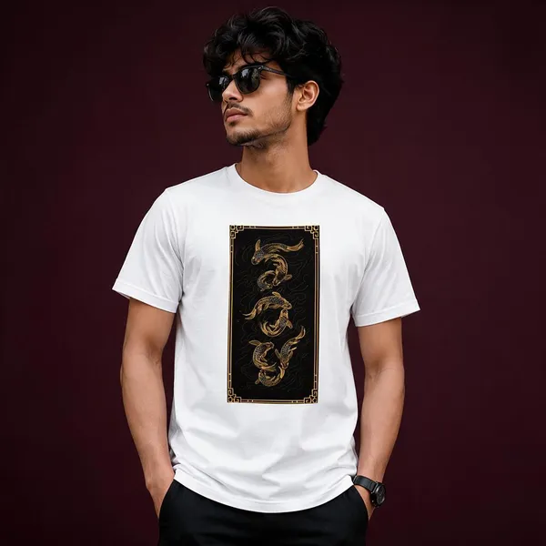 White_Dragon_Graphic_Digital_Print_T-Shirt_For_Men