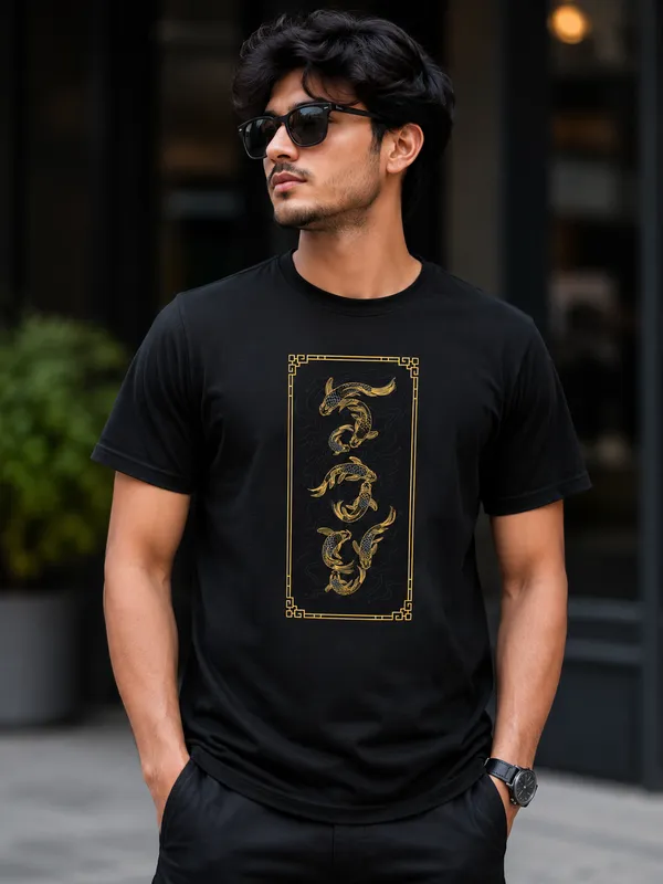 Black_Printed_Regular_Fit_T-Shirt_For_Men