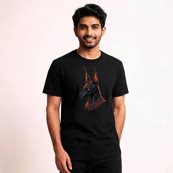 Black_Cotton_Regular_Fit_Anubis_Embroidered_T-Shirt_For_Men