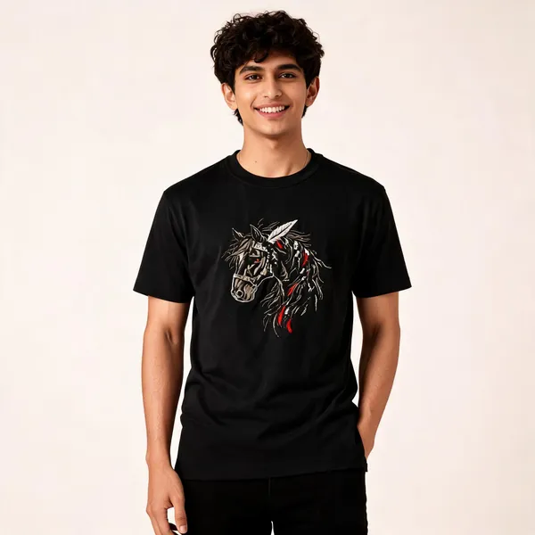 Black_Cotton_Regular_Fit_Graphic_Digital_Print_Embroidered_T-Shirt_For_Men