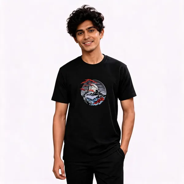 Black_Cotton_Regular_Fit_Graphic_Digital_Print_Embroidered_T-Shirt_For_Men