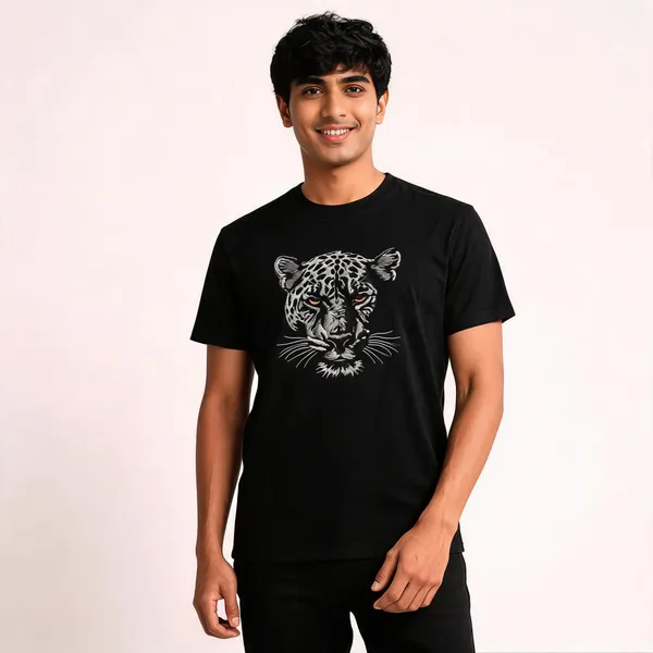 Black_Cotton_Regular_Fit_Embroidered_T-Shirt_For_Men