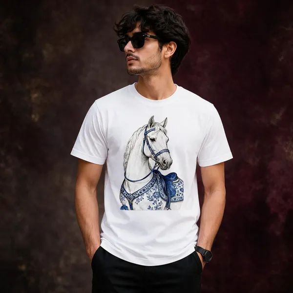 White_Cotton_Regular_Fit_Graphic_Digital_Print_T-Shirt_For_Men